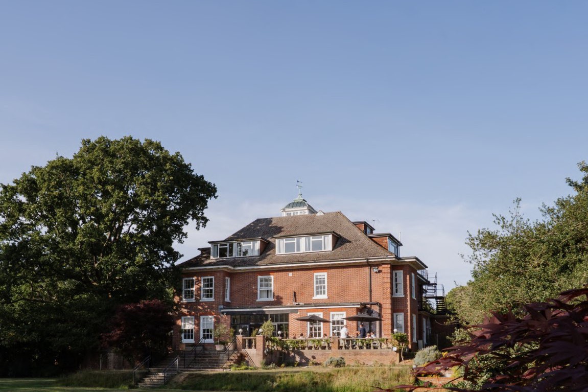 The Manor at Sway from the garden lawn
